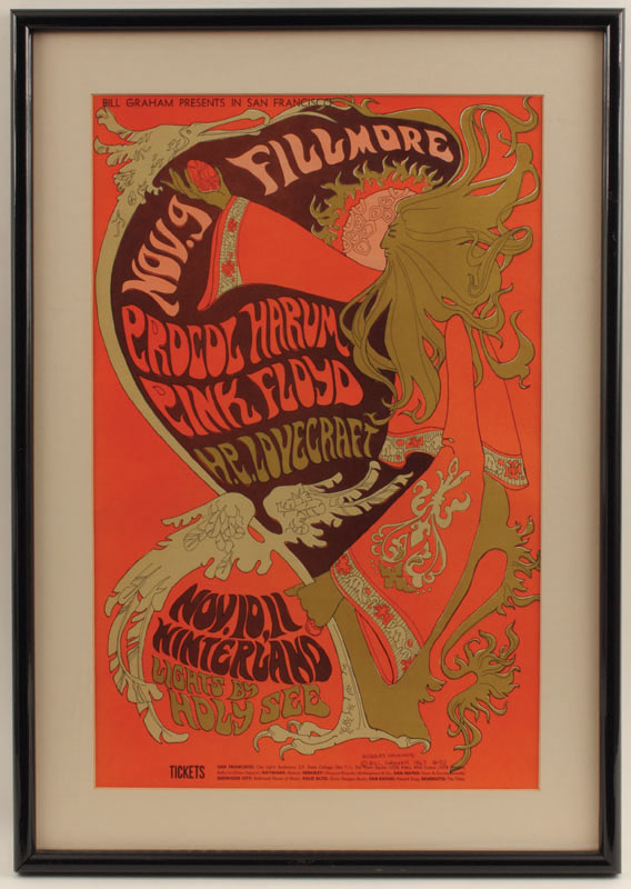 Lot Detail Pink Floyd Fillmore Concert Poster 9843