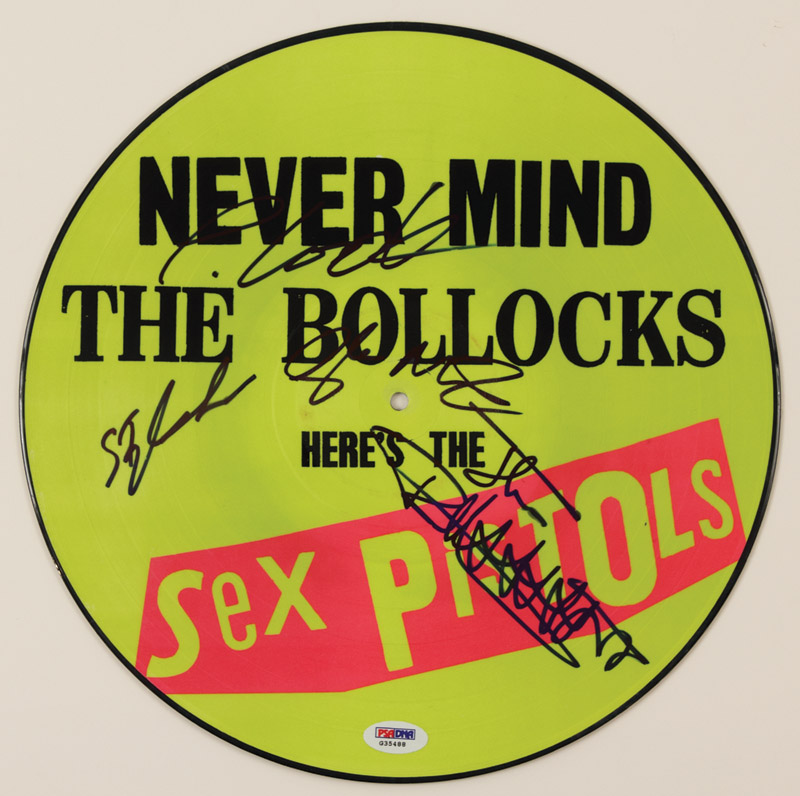 Lot Detail Sex Pistols Signed Never Mind The Bollocks Picture Disc