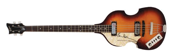 Paul McCartney Signed Hofner Bass Guitar