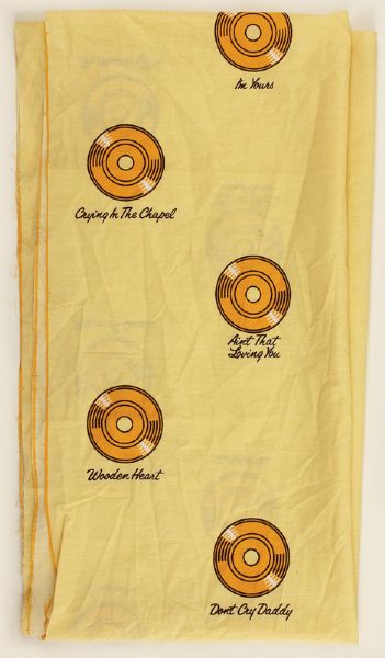 Elvis Presley Original Fabric With Song Titles