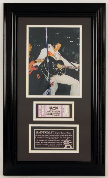 Elvis Presley Original May 30, 1977 Concert Ticket 