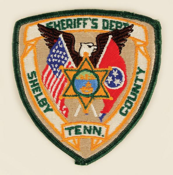 Elvis Presleys Shelby County Sheriffs Department Cloth Badge