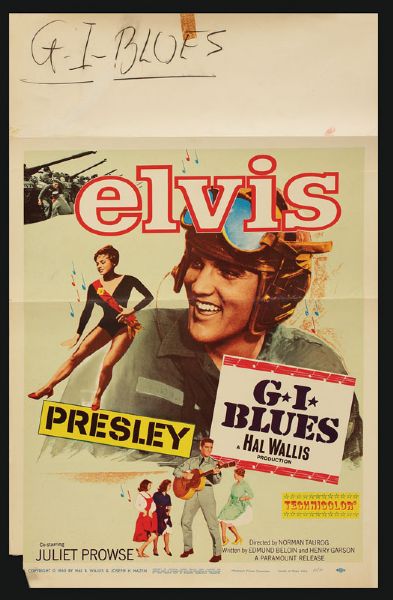 Elvis Presley "GI Blues" Movie Poster