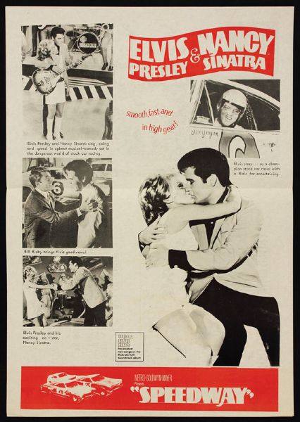 Elvis Presley "Speedway" Movie Poster