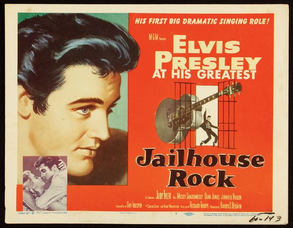 Elvis Presley Jailhouse Rock Lobby Card