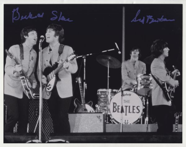 Sid Bernstein Signed Beatles Shea Stadium 11 x 14 Photograph