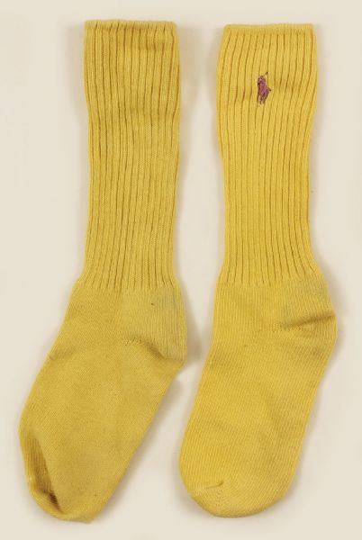 Michael Jackson Owned & Worn Yellow Socks 