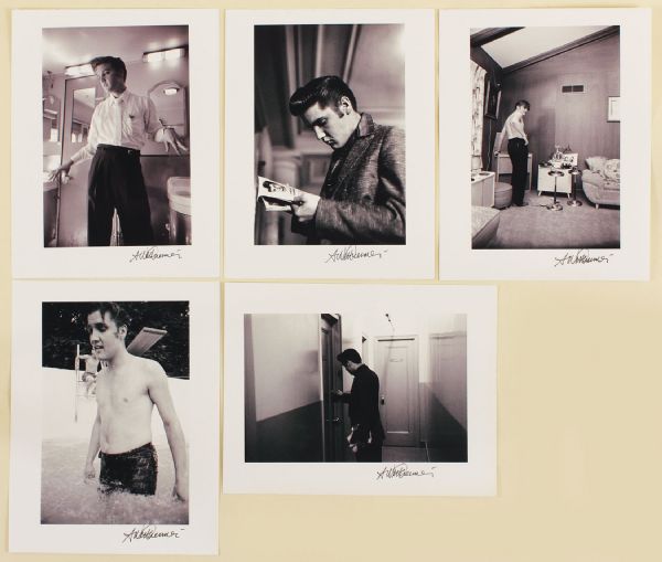 Elvis Presley 1956 Original Alfred Wertheimer Signed and Stamped Photographs