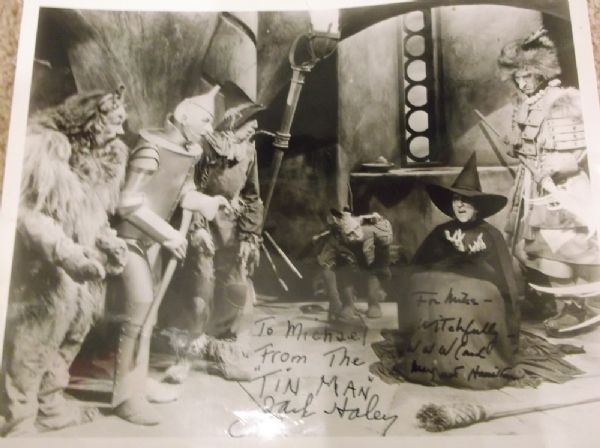 The Wizard of Oz Cast Vintage Signed Original Movie Still Photograph