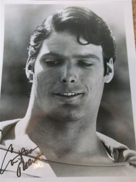 "Superman" Christopher Reeve Signed Portrait and Original High School Year Book