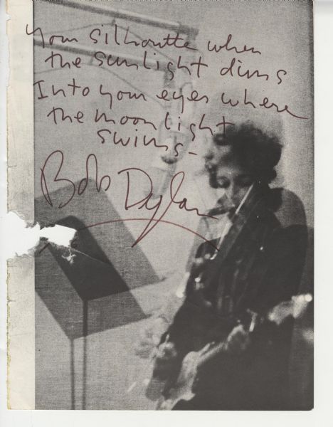 Bob Dylan Handwritten and Signed "Sad Eyed Lady of the Lowlands" Lyrics