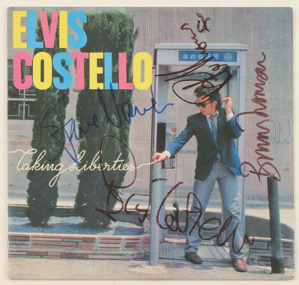 Elvis Costello and The Attractions Signed "Taking Liberties" Album