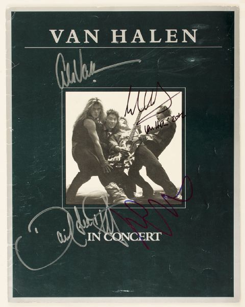 Van Halen Signed Tour Program 