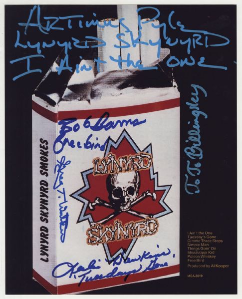 Lynyrd Skynyrd Signed Photograph