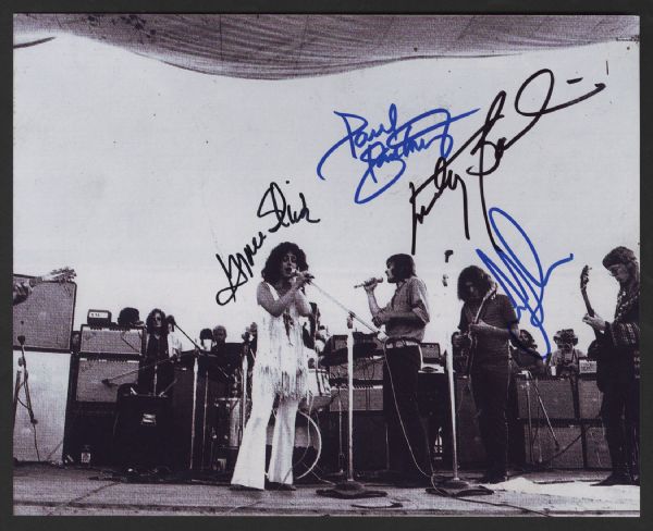 Jefferson Airplane Signed Woodstock 1969 Photograph