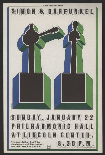 Simon & Garfunkel 1967 Original Concert Handbill