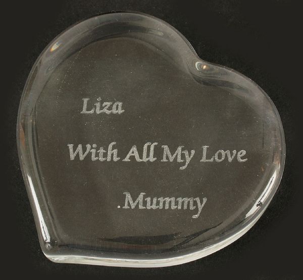 Judy Garland Engraved Gift to Liza Minnelli