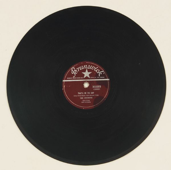 Buddy Holly & The Crickets "Thatll Be The Day/Im Lookin for Someone to Love 78 RPM Record