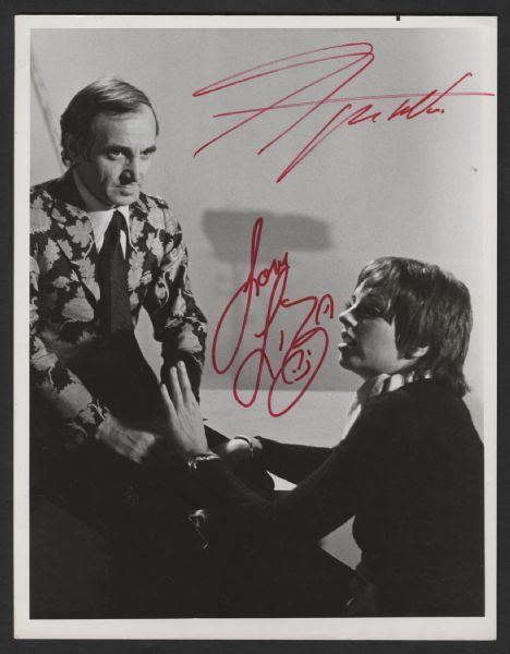 Liza Minnelli  & Chares Aznavour Signed Original Photograph