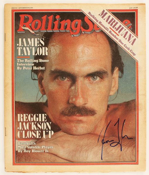 James Taylor Signed "Rolling Stone" Magazine