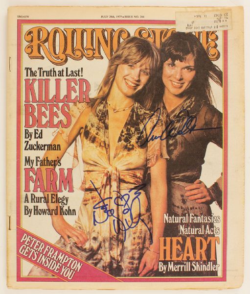 Heart Signed "Rolling Stone" Magazine