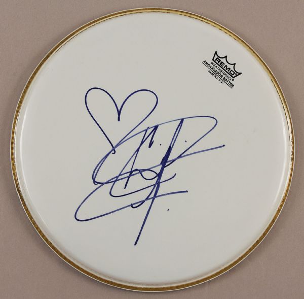 Christina Aguilera Signed Drum Head