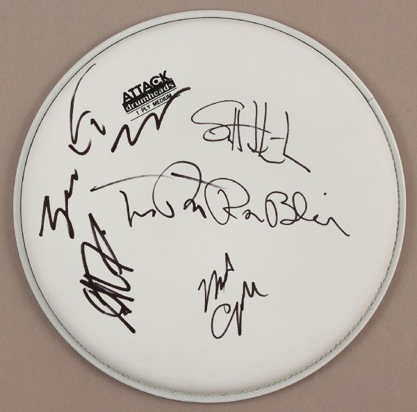 Tom Petty and The Heartbreakers Signed Drum Head