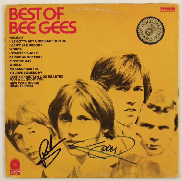 Bee Gees Signed "Best of Bee Gees" Album