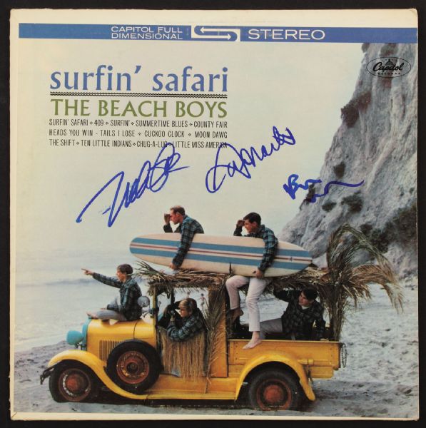 The Beach Boys Signed "Surfin Safari" Album