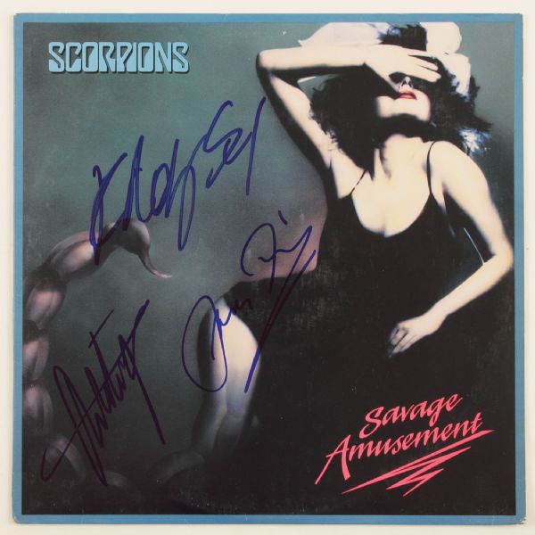 Scorpions Signed "Savage Amusement" Album