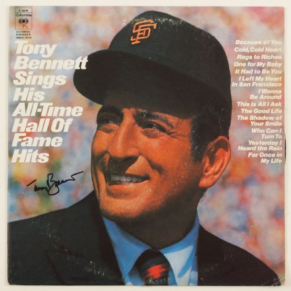 Tony Bennett Signed "All-Time Hall of Fame Hits" Album