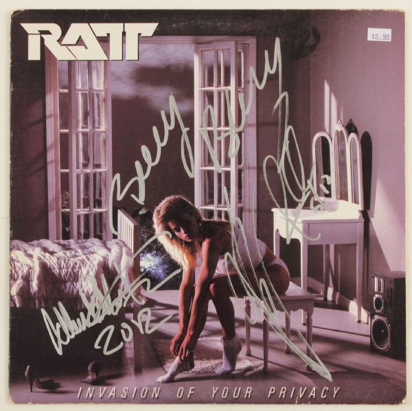 Ratt Signed "Invasion of Your Privacy" Album