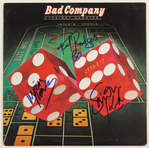 Bad Company Signed "Straight Shooter" Album