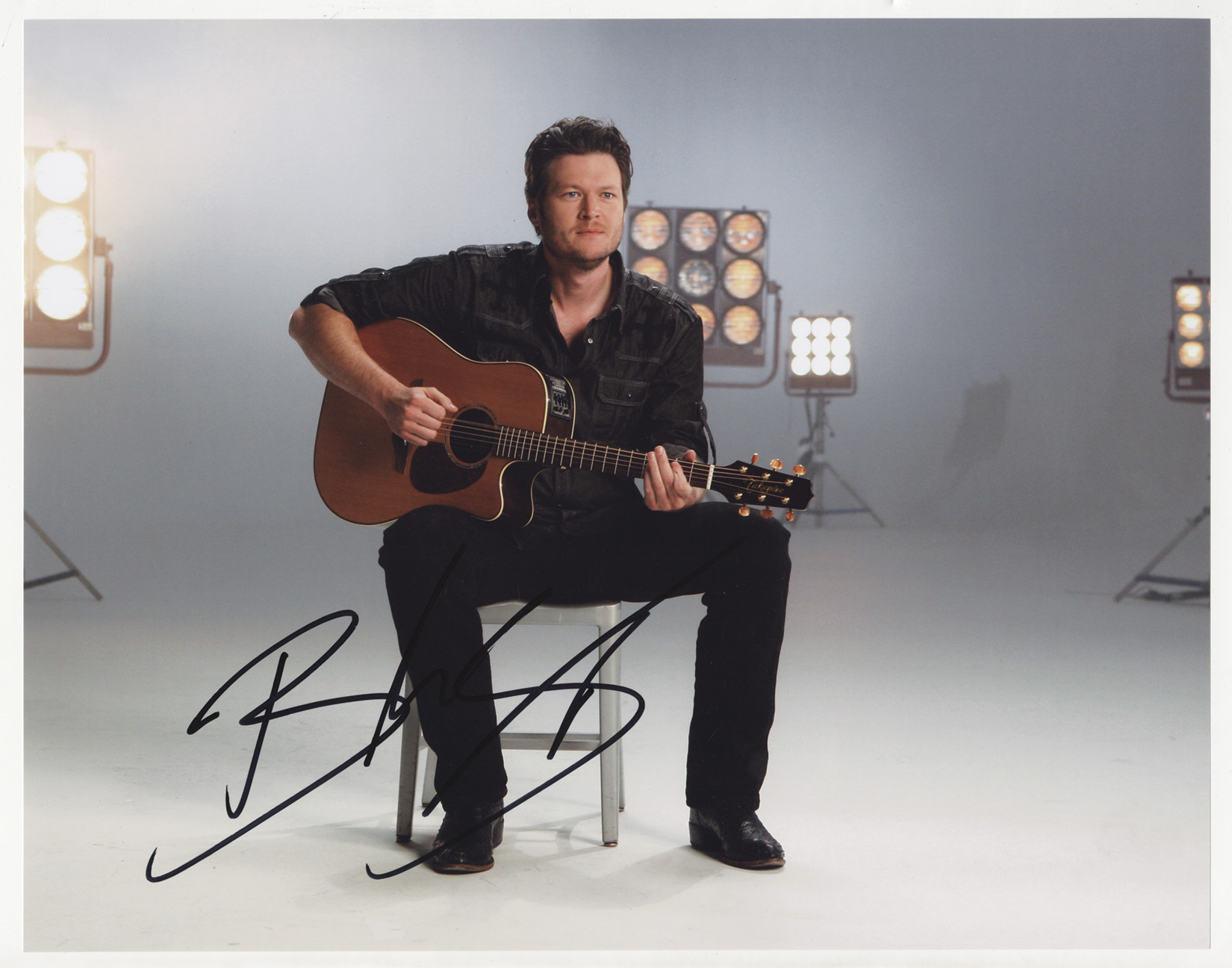 Lot Detail Blake Shelton Signed Photograph 