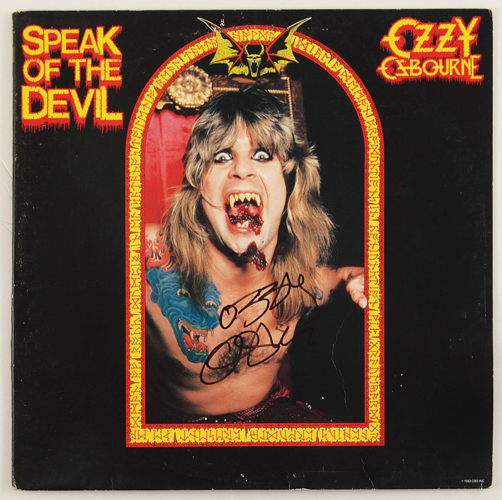 Lot Detail - Ozzy Osbourne Signed "Speak of The Devil" Album