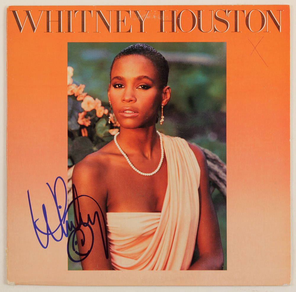 Lot Detail Whitney Houston Signed Album 3715