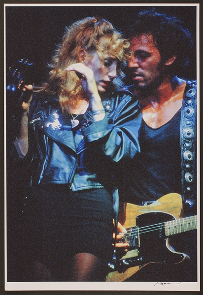 Bruce Springsteen & Patti Scialfa Original Roberto Rabanne Signed 13 x 19 Photograph