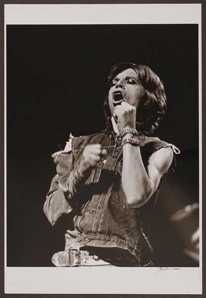 Mick Jagger Original Roberto Rabanne Signed 13 x 19 Photograph