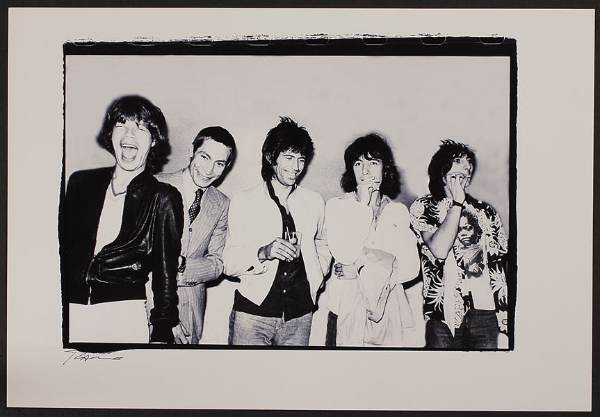 The Rolling Stones Original Roberto Rabanne Signed 13 x 19  Photograph