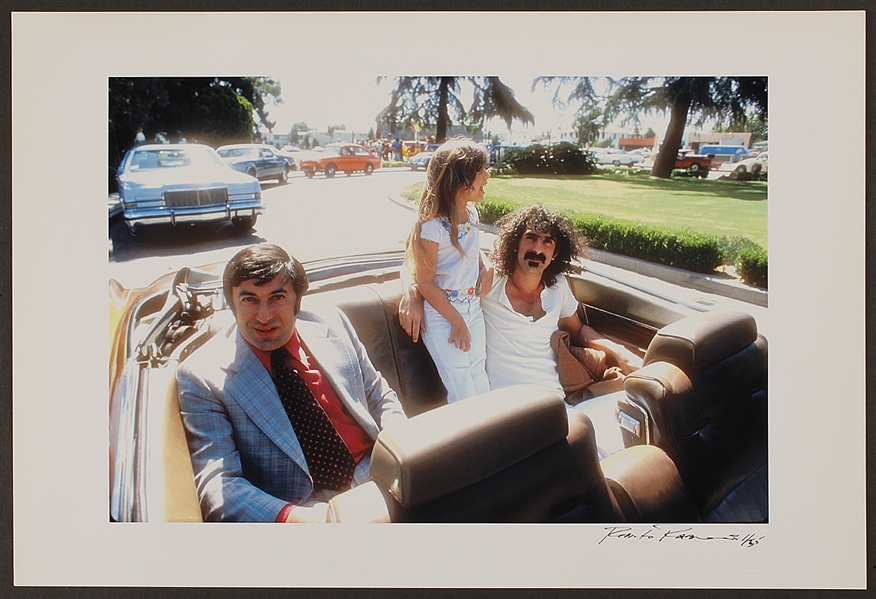 Frank Zappa Original Roberto Rabanne Signed and Numbered Original 13 x 19 Photograph