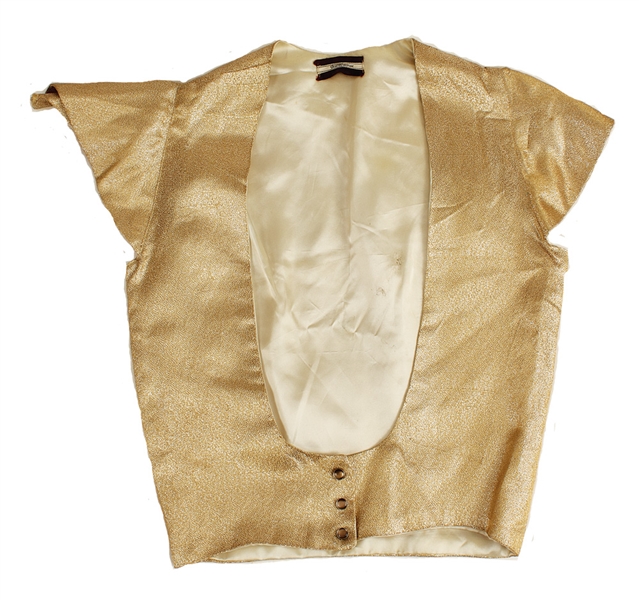Sly Stone Stage Worn Gold Vest