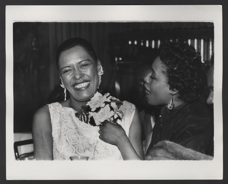 Billie Holiday Original Doug Quackenbush Stamped Photograph 