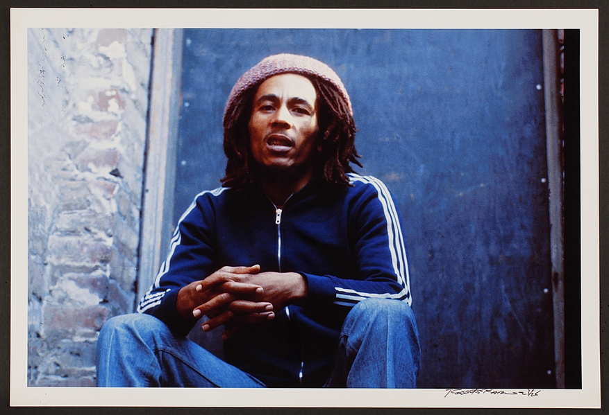 Bob Marley Original Roberto Rabanne Signed and Numbered 13 x 19 Photograph