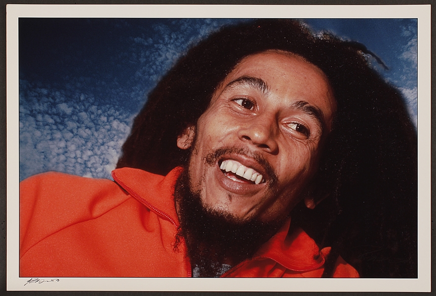 Bob Marley Original Roberto Rabanne Signed 13 x 19 Photograph