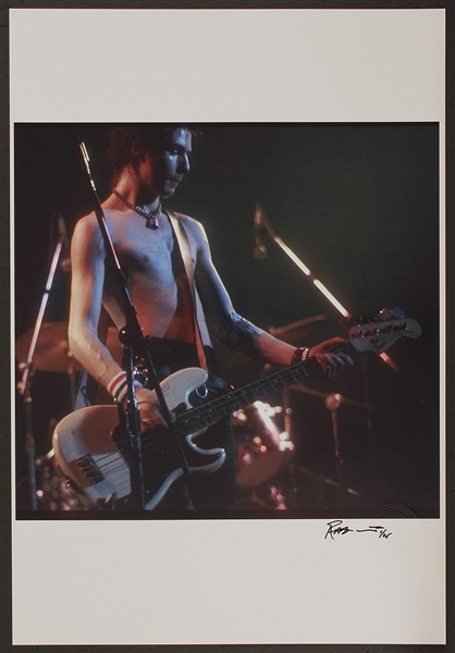 Sid Vicious Original Roberto Rabanne Signed & Numbered Photograph