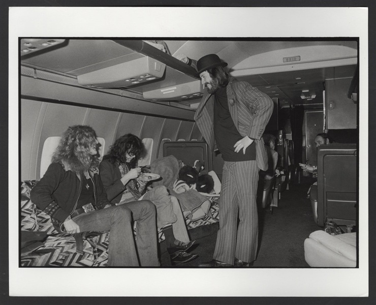 Led Zeppelin Original Neal Preston Stamped Photograph