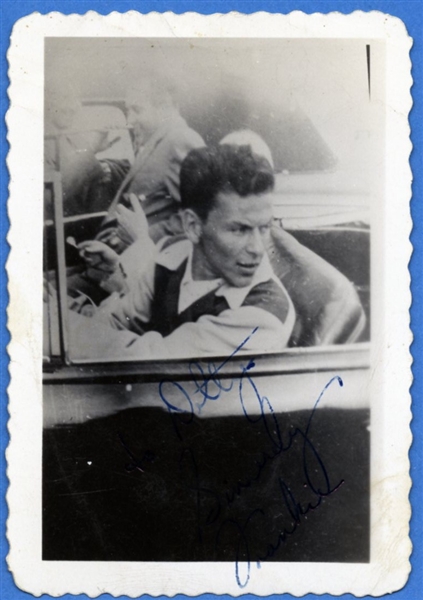 Frank Sinatra Vintage Signed "Frankie" Original Snapshot Photograph 
