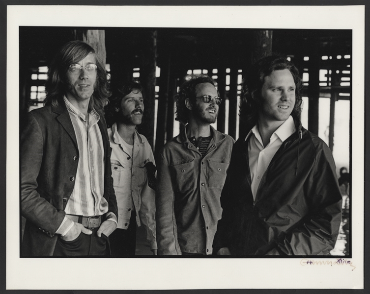The Doors Original Henry Diltz Signed 11 x 14 Laminated Photograph