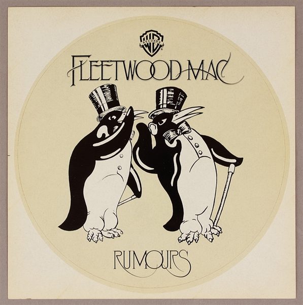 Fleetwood Mac "Rumours" Promotional Sticker from the Herbert Worthington Estate