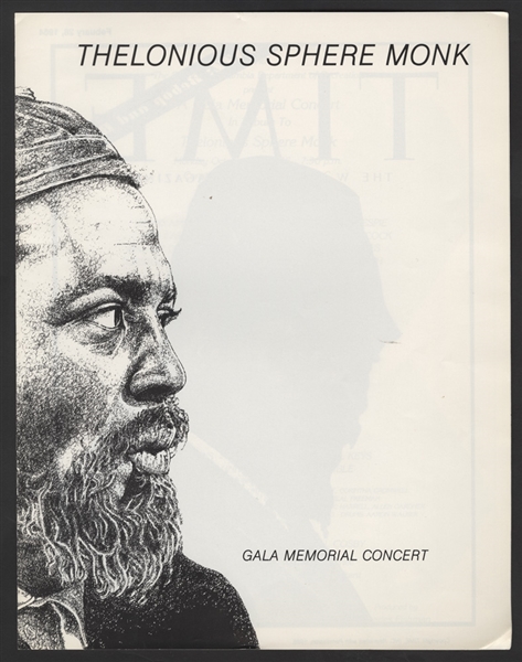 Thelonious Monk Original Gala Memorial Concert Program